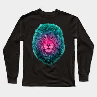 Acid Trip Lion Long Sleeve T-Shirt